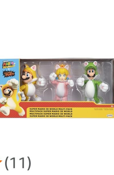 SUPER MARIO 4" 3D WORLD 3 PACK 410414