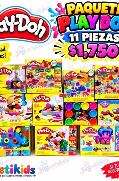 PAQUETE PLAY DOH 11 PIEZAS POR $1,750