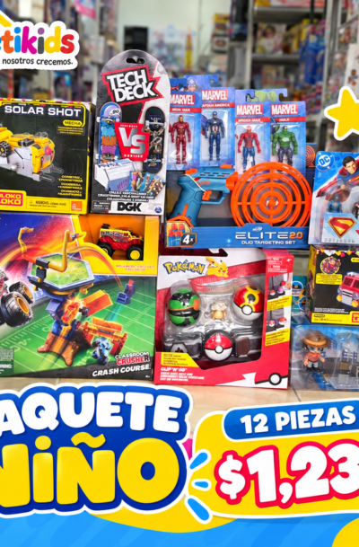 PAQUETE NIÑO DE 12 PIEZAS POR $1,230