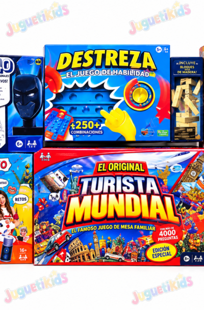 PAQUETE JUEGOS DE MESA 8 PIEZAS POR $1,199