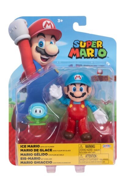 SUPER MARIO 4" ICE MARIO W/ICE FLOWER 426744