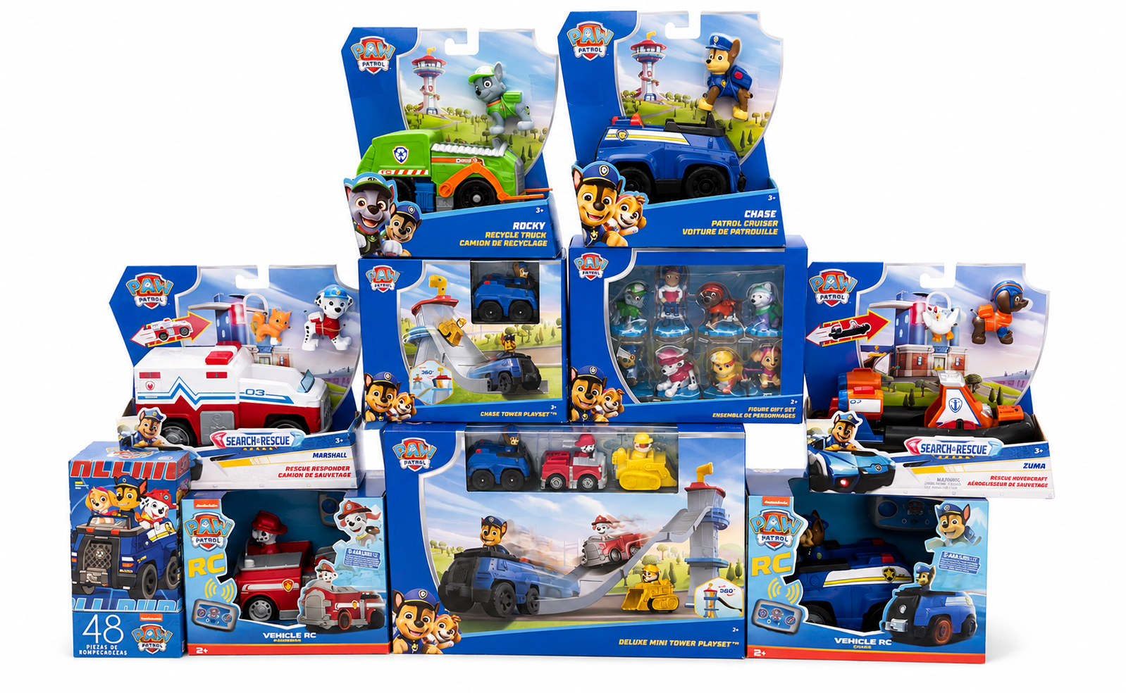 PAQUETE PAW PATROL 10 PIEZAS $1,969