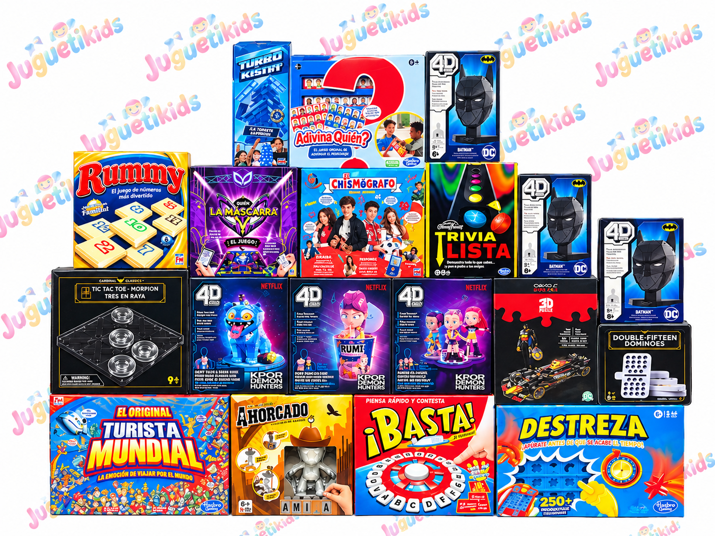 PAQUETE JUEGOS DE MESA DELUXE 20 PIEZAS $3,550