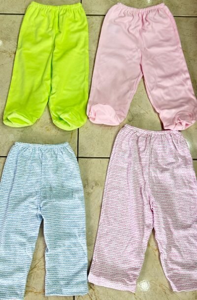 PANTALONES CON PIES Y SIN PIES 3-6 MESES BABY MINK