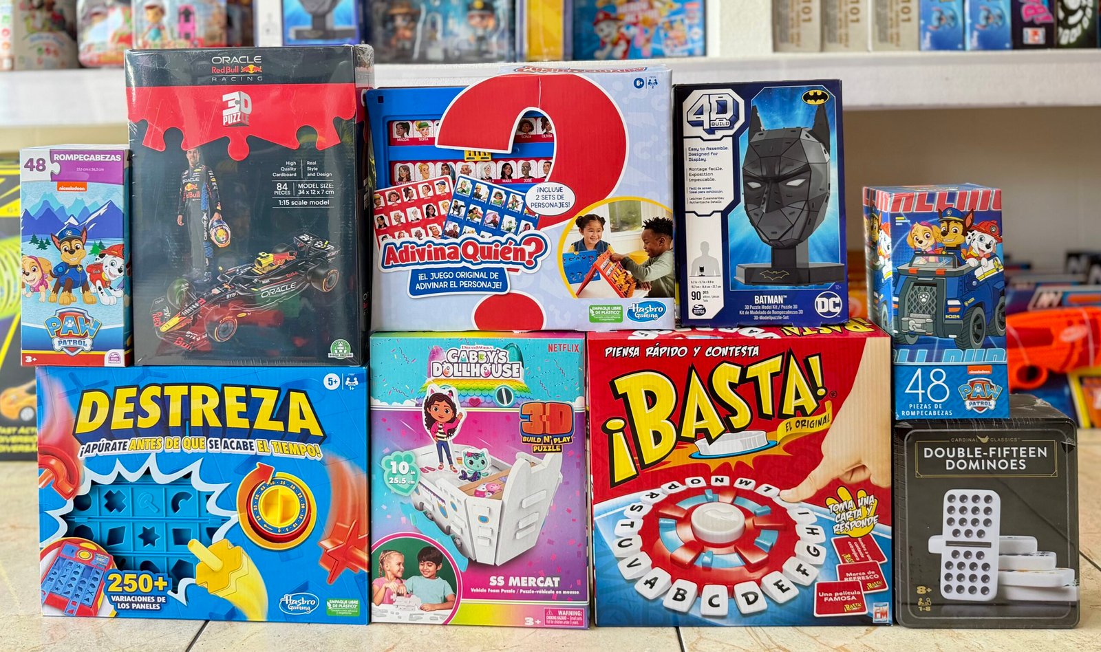 PAQUETE JUEGOS DE MESA 9 PIEZAS $1,810 ENVÍO INCLUIDO