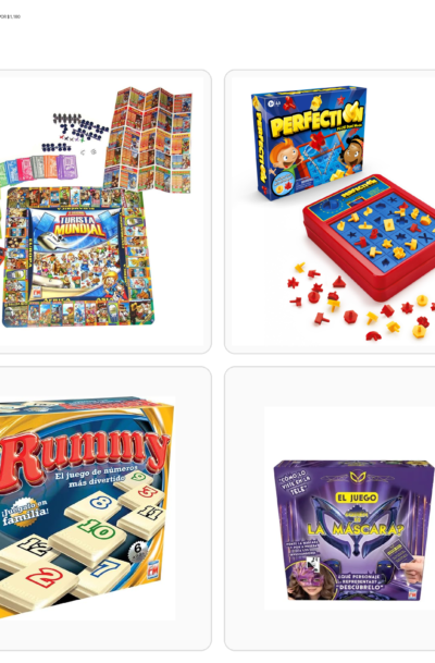 PAQUETE JUEGOS DE MESA 8 PIEZAS POR $1,180