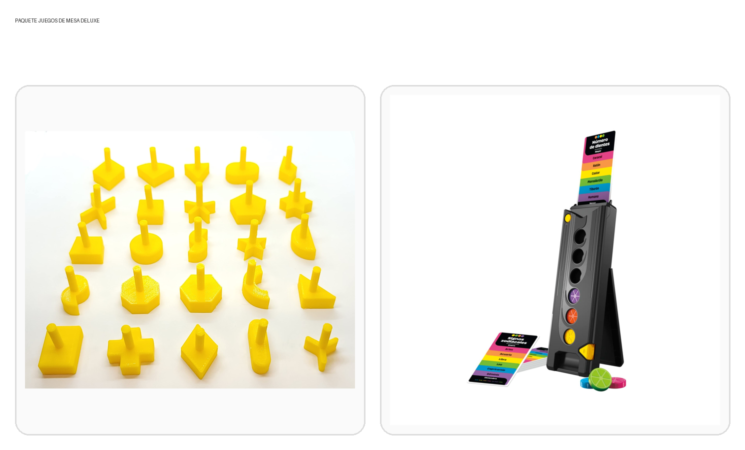 PAQUETE JUEGOS DE MESA DELUXE