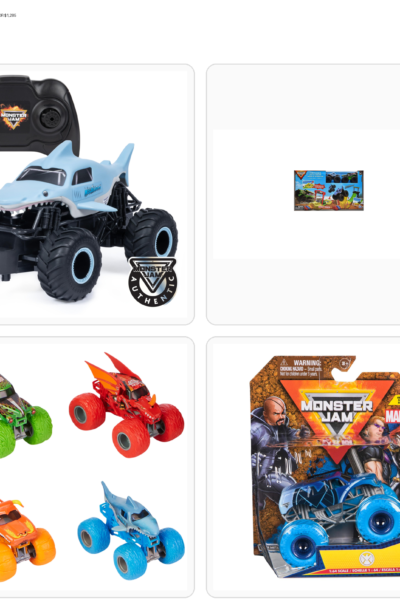PAQUETE MONSTER JAM 12 PIEZAS POR $1,285