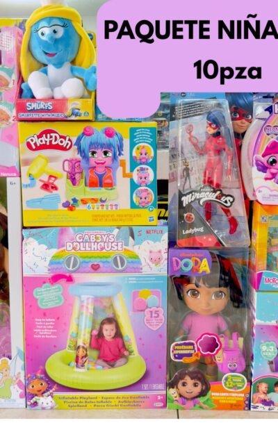 PAQUETE DE NIÑA DIA DEL NIÑO PREMIUM 10 PIEZAS $2650