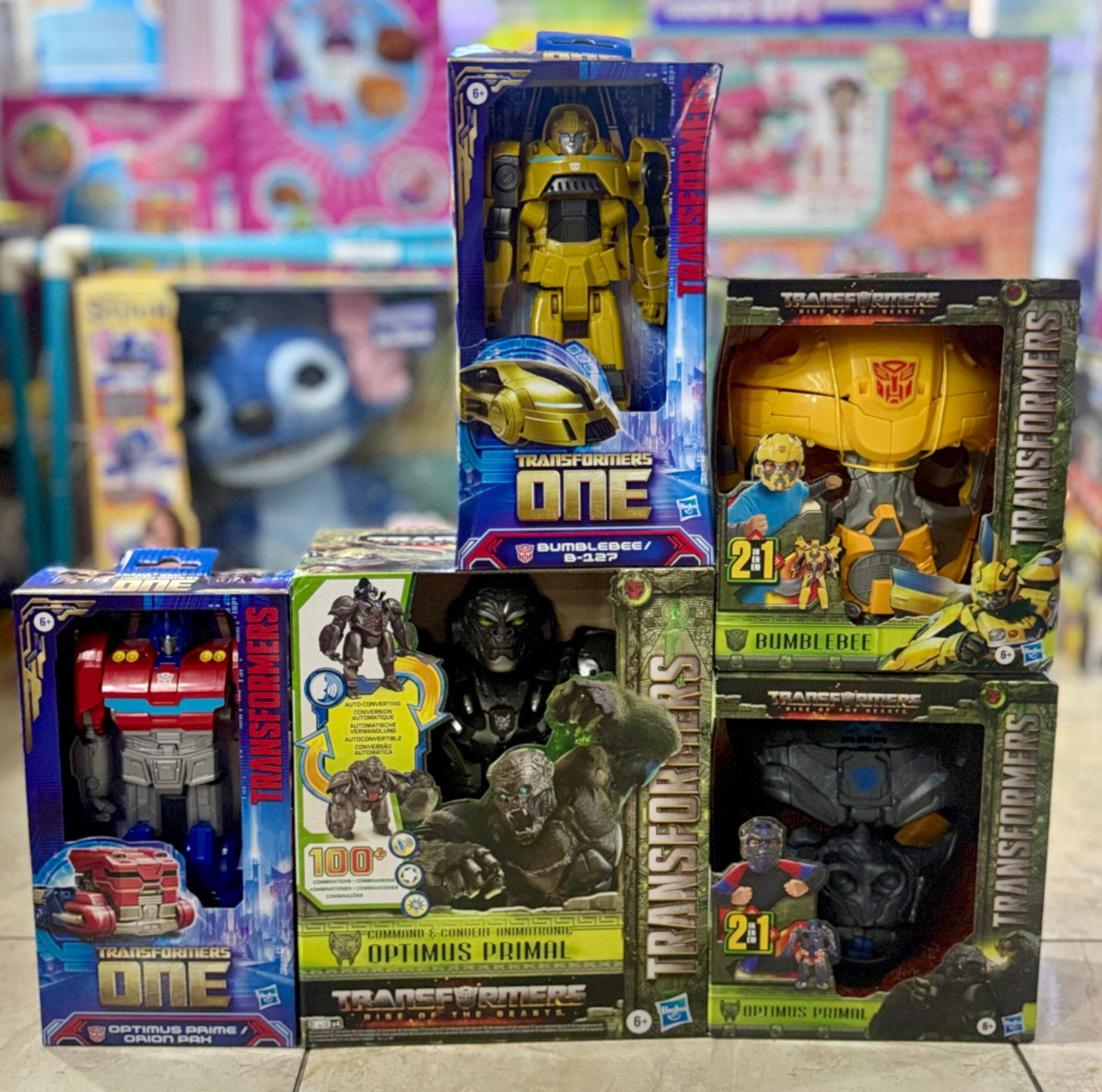 PAQUETE TRANSFORMERS 5 PIEZAS $999