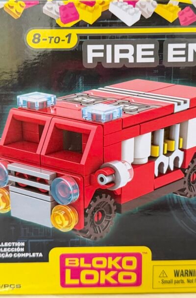 SET BLOQUES RED FIRE FORCE ROBOT COLLECT COMNI